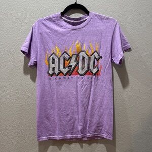 🎸💜 NWT Purple AC/DC Graphic T-Shirt – Size S 💜🎸